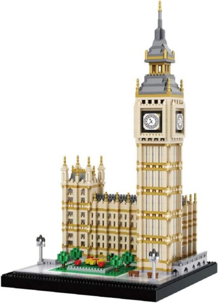 Real Big Ben Micro Building Blocks Set (3600) - World Famous Architectural Model Toys Gifts for Kid and Adult